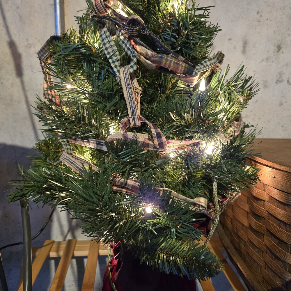Festive Green Holiday Tree with Lights